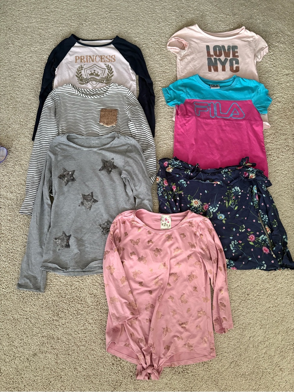 Girls assorted tops size 10/12